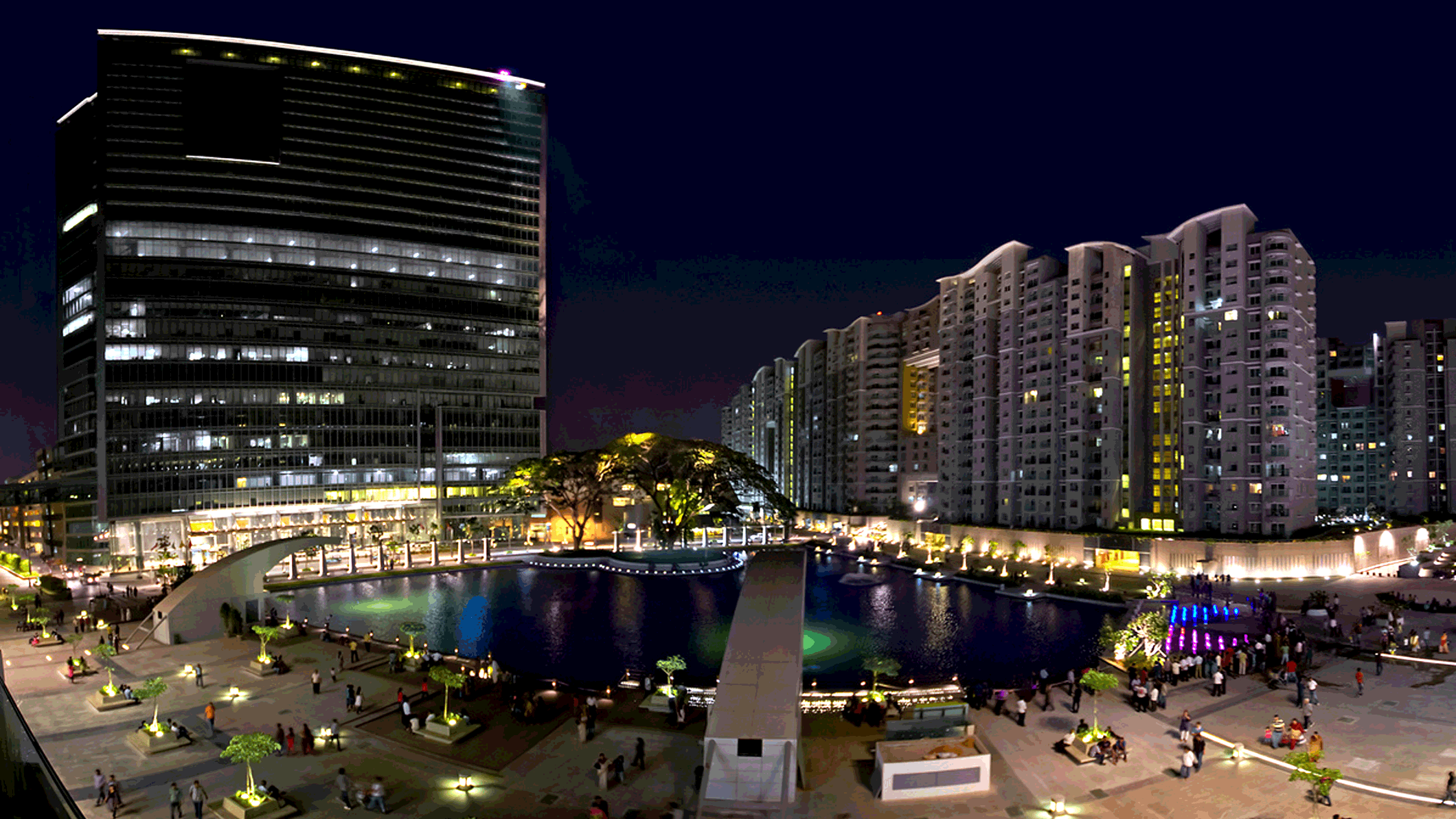 Brigade Gateway at night