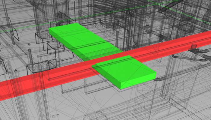 Clash detection with BIM