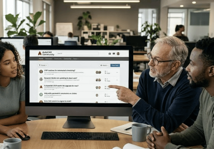 Community discussion on AutoCAD