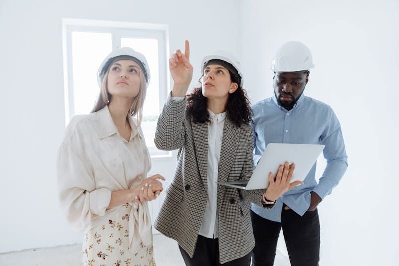 Construction Managers doing Site inspection with the help of BIM