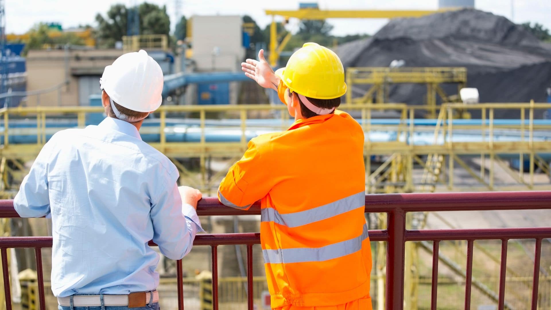 Construction inspectors at work