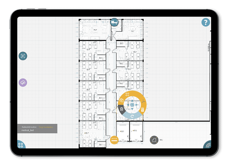 Digital MEP layout view.