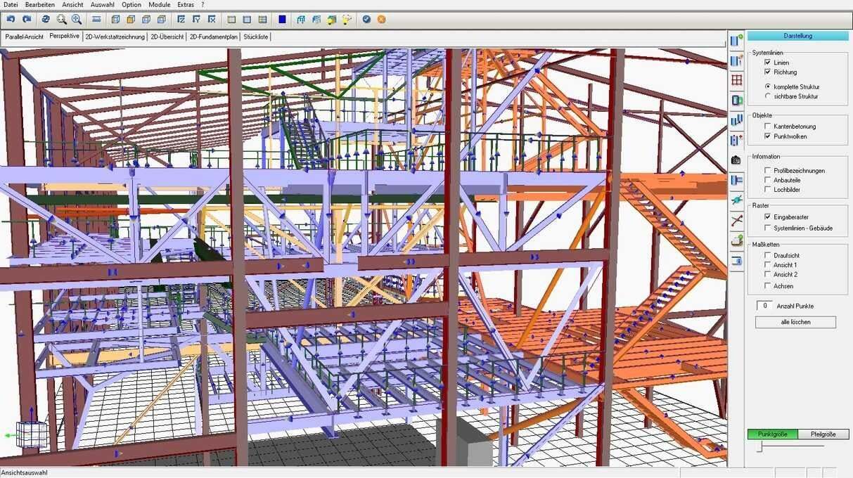 Digital building model visualization.