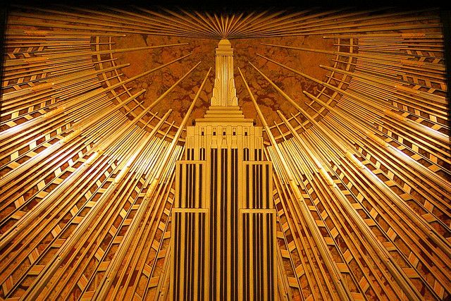 Empire State Building, Lobby Mural Detail-1