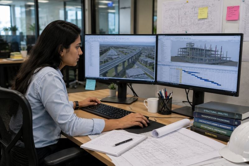 Engineer reviewing infrastructure coordination workflows.