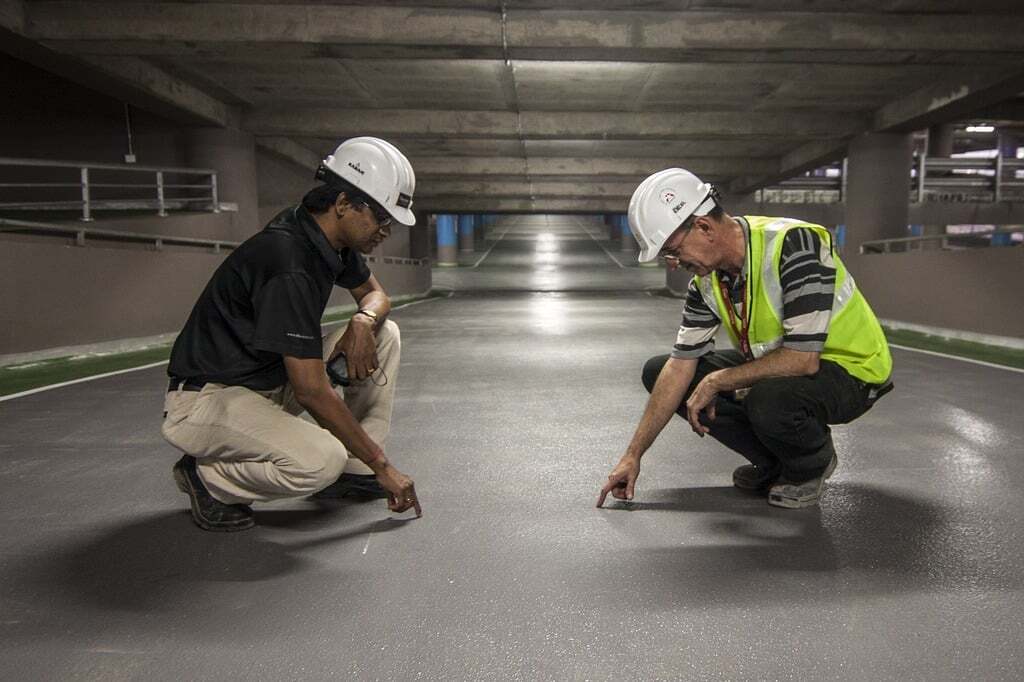Engineers on site
