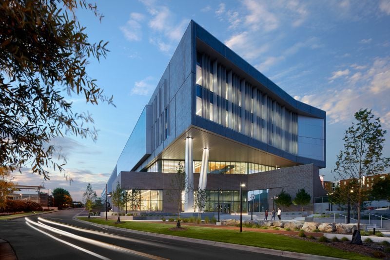 Fitts-Woolard Hall at NC State University built by Stewart Engineering