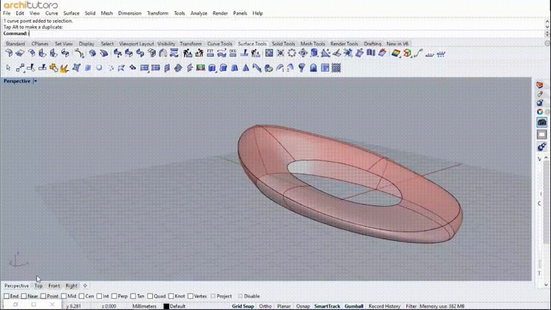 Generating a parametric model with Grasshopper.