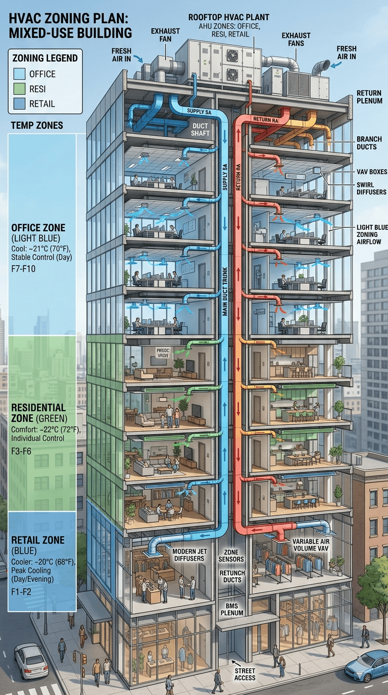 HVAC zoning diagram