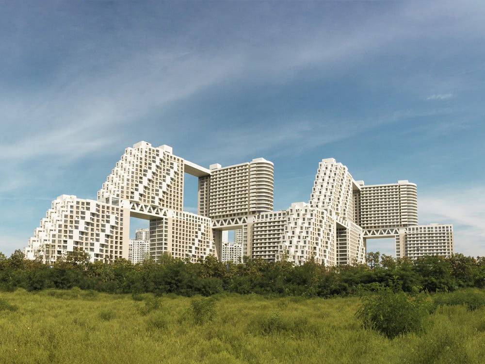 Habitat Qinhuangdao  surrounded by a lush landscape