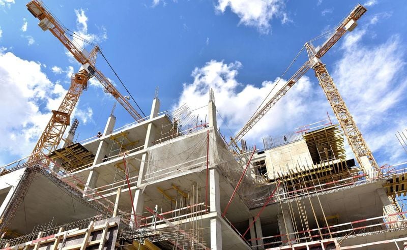 High-rise construction in progress