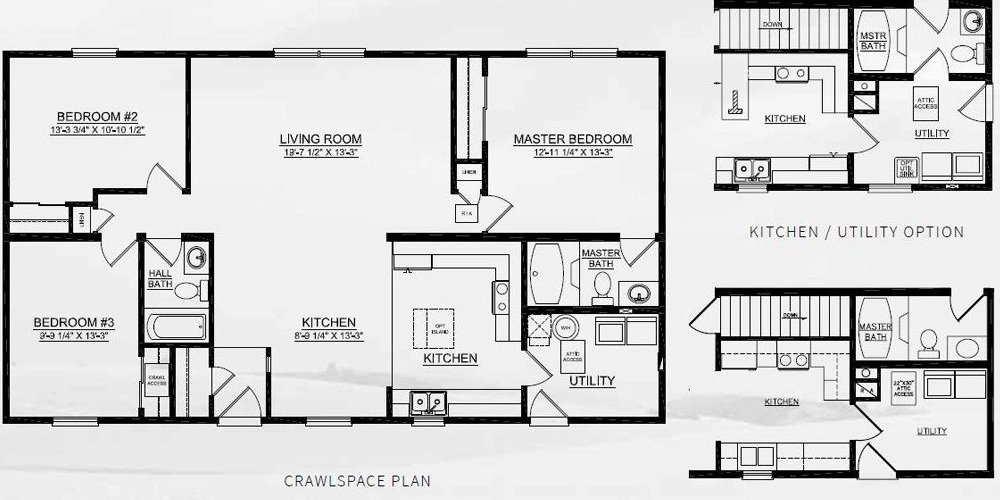 House construction blueprints with modules.