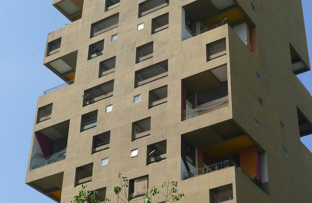 Kanchenjunga Apartments designed by Charles Correa