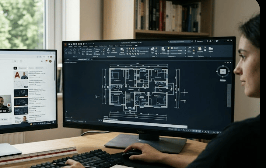 Learning AutoCAD through a tutorial