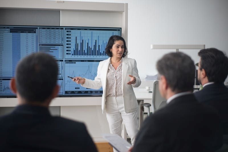 Mentor guiding career path 