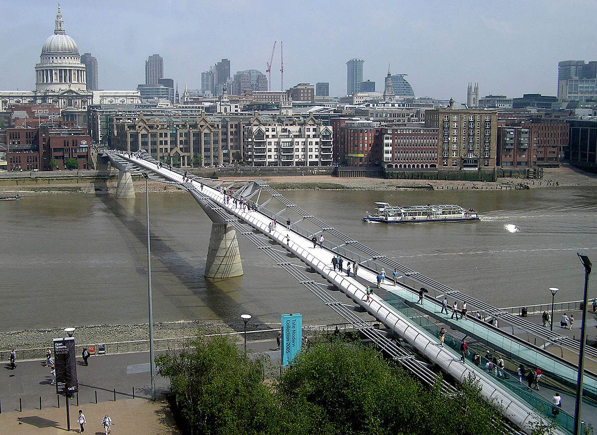 Millennium Bridge in London 