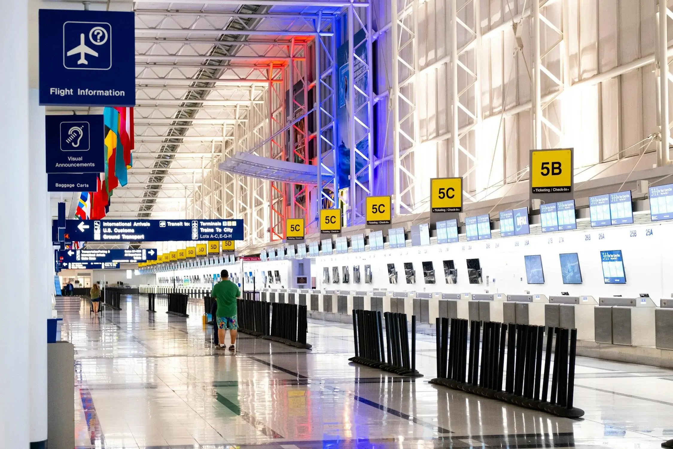 Modern airport terminal structure