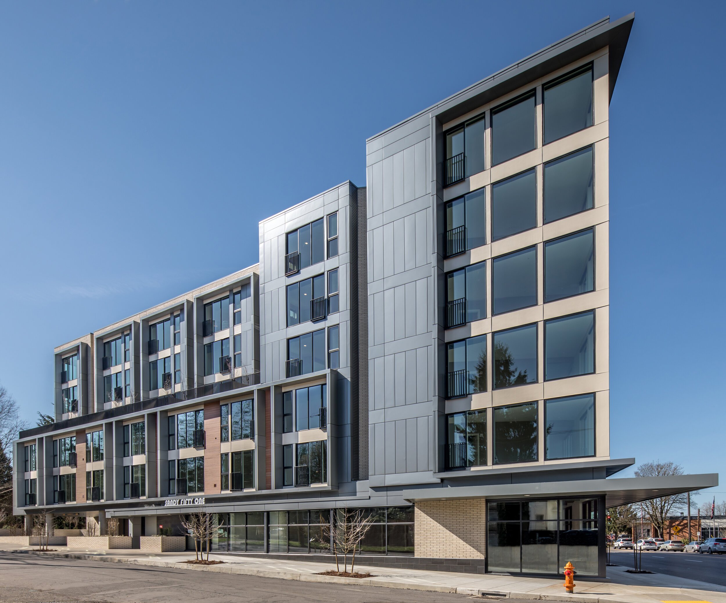 Modern building designed by TVA Architects in Oregon.