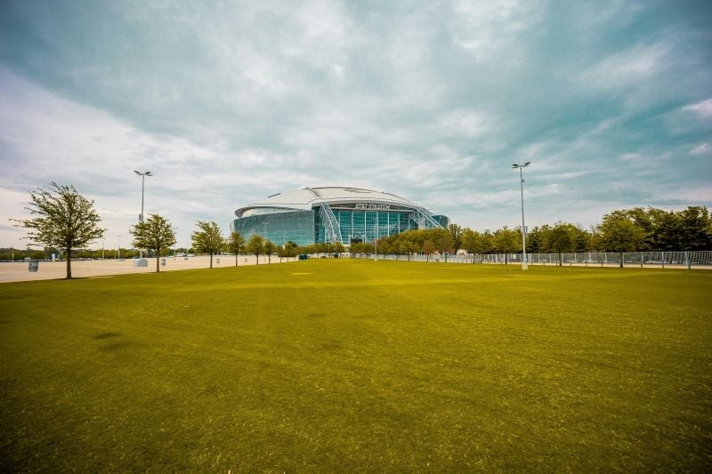 Modern domed sports stadium by Walter P Moore