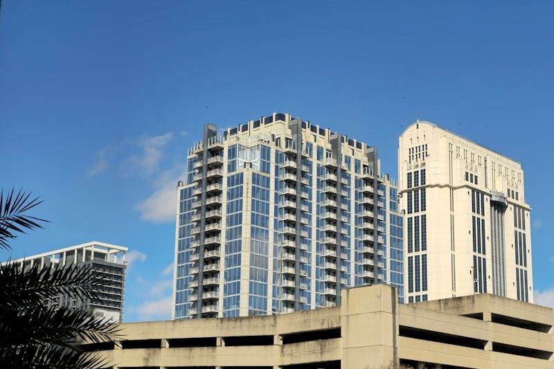 Modern high-rise buildings built by Lendlease