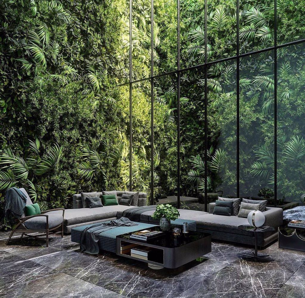 Modern home with biophilic design