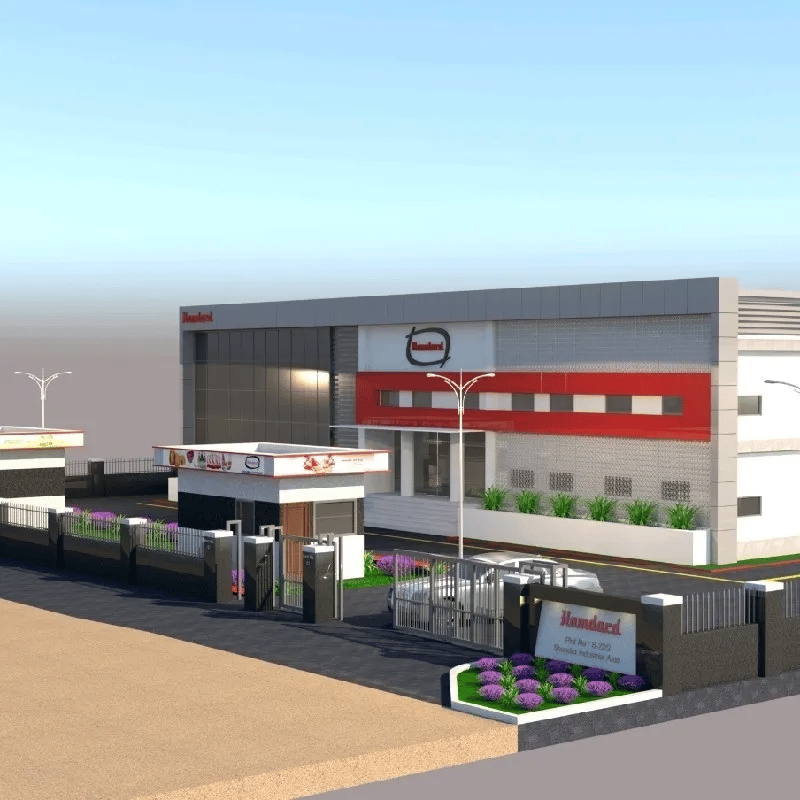 Modern laboratory building designed by Sankhla Engineers.