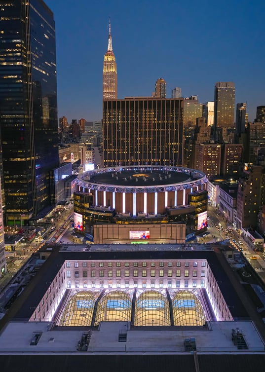 A bird’s eye view of Moynihan Train Hall 