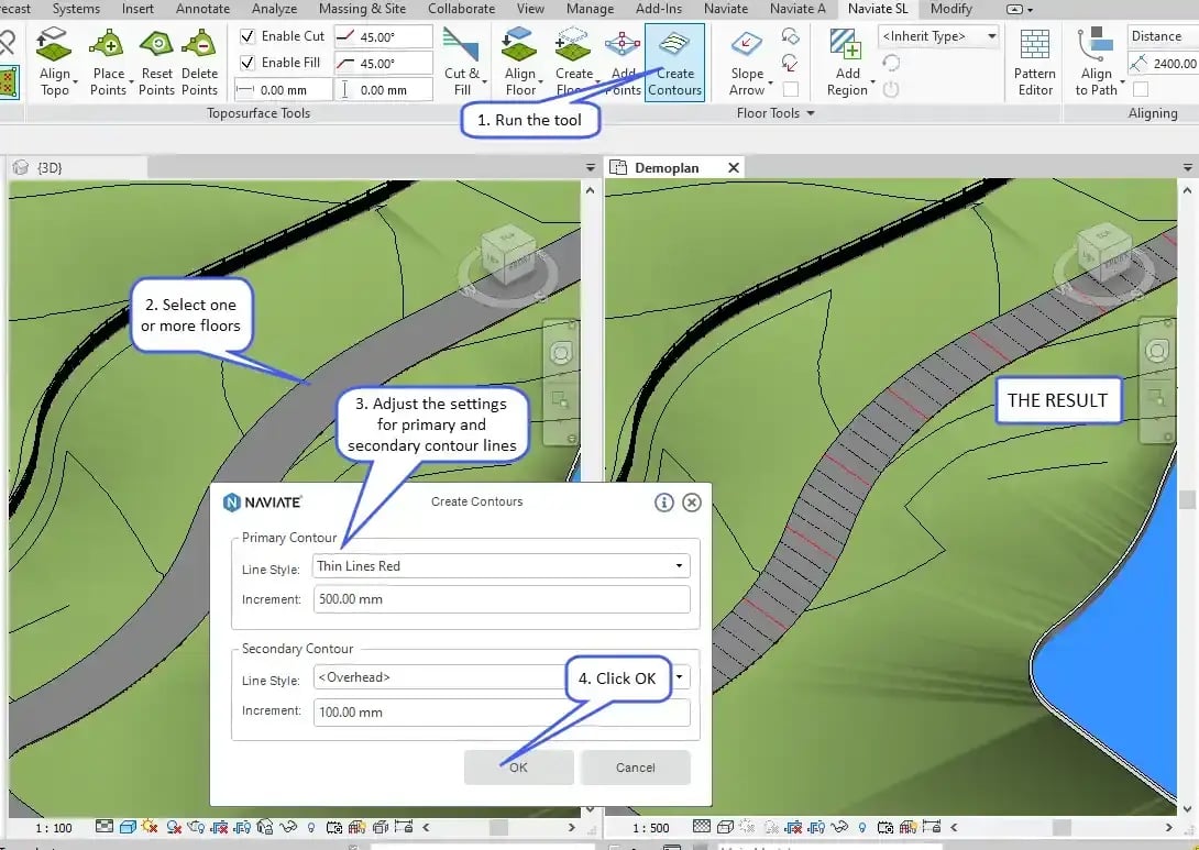 Naviate LT interface