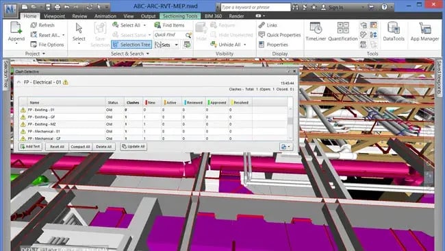 Navisworks on BIM project.