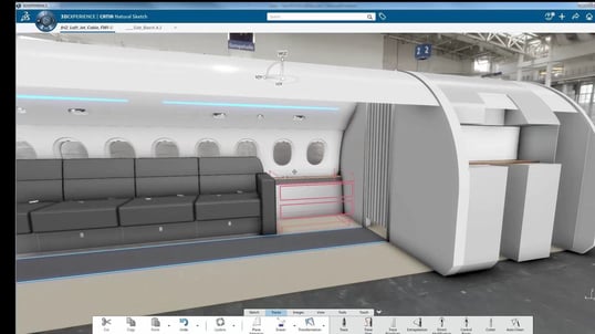 Cabin design in CATIA