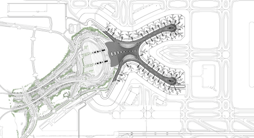 Plan of the Abu Dhabi International Airport