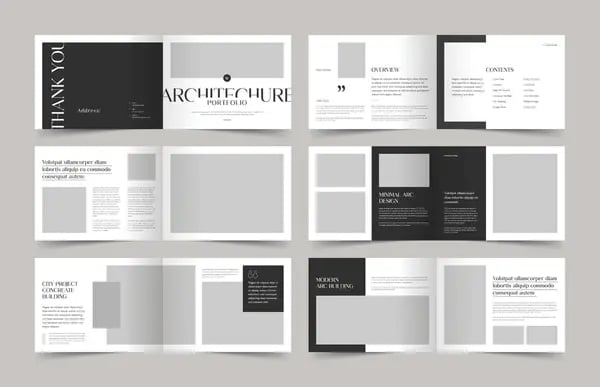 Portfolio cover pages