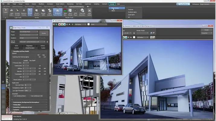 Rendering a project on Autodesk 3ds Max