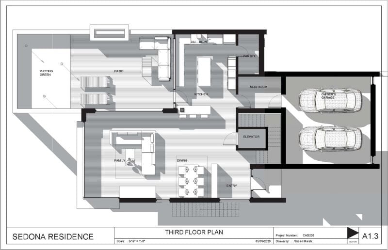 Residence design with Revit