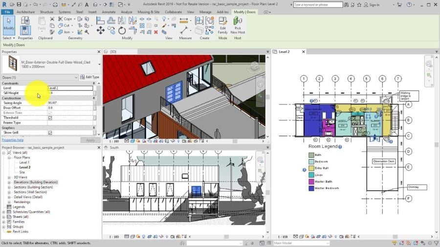 Revit BIM software interface