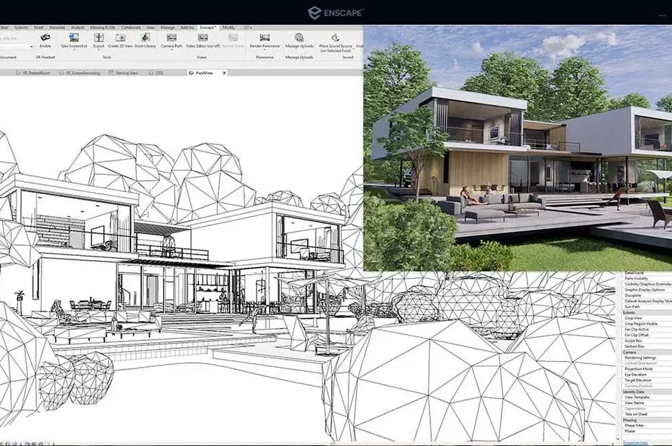 Revit model interface