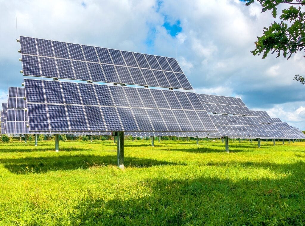 Solar panel installation for renewable energy