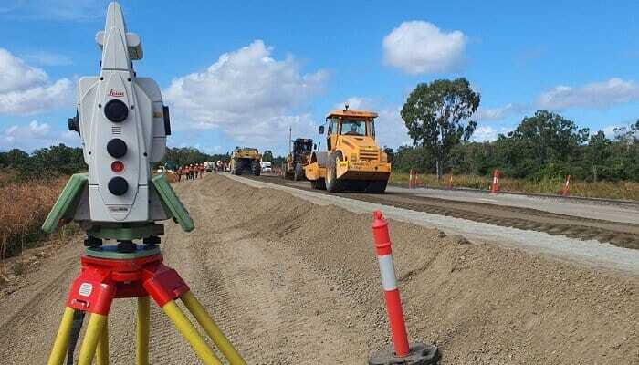 Surveying of a construction site 