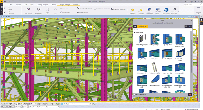 Tekla Structures workspace