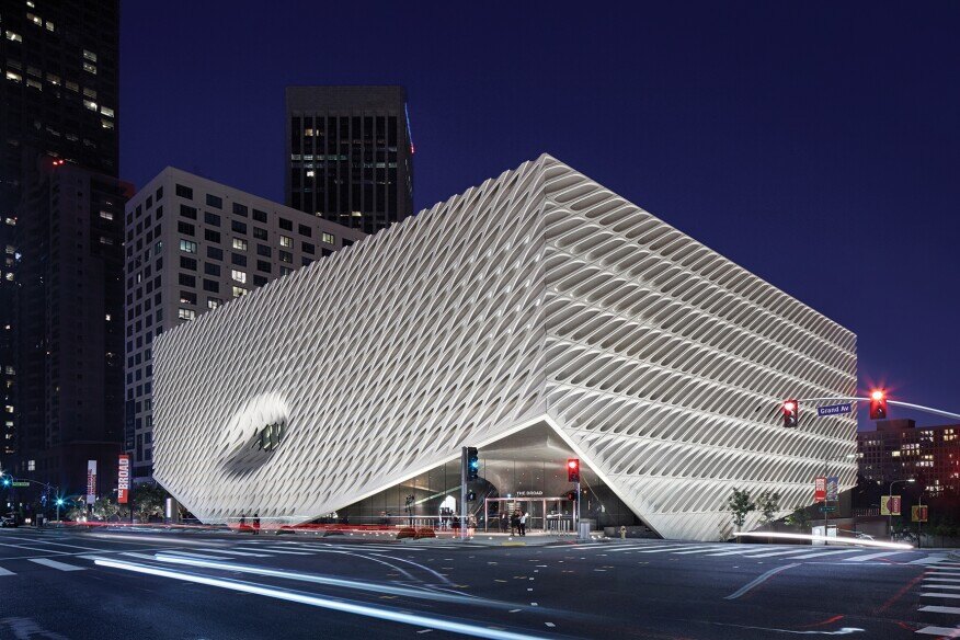 The Broad Museum of Art in Los Angeles, California