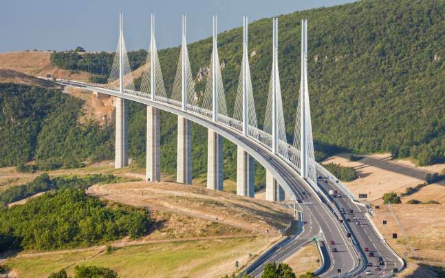 The Millau Viaduct bridge , France