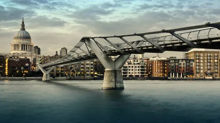 The Millenium Bridge in London