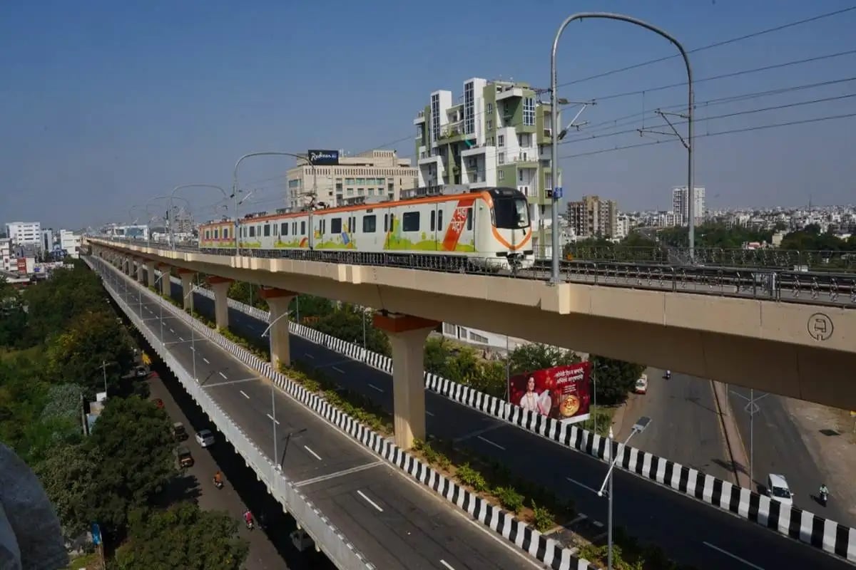 The Nagpur Metro rail.