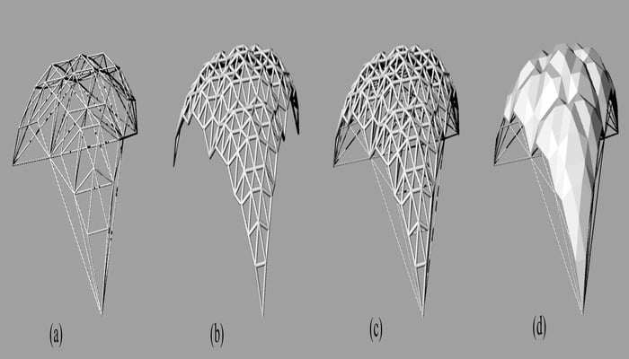 The construction sequence of a shell structure