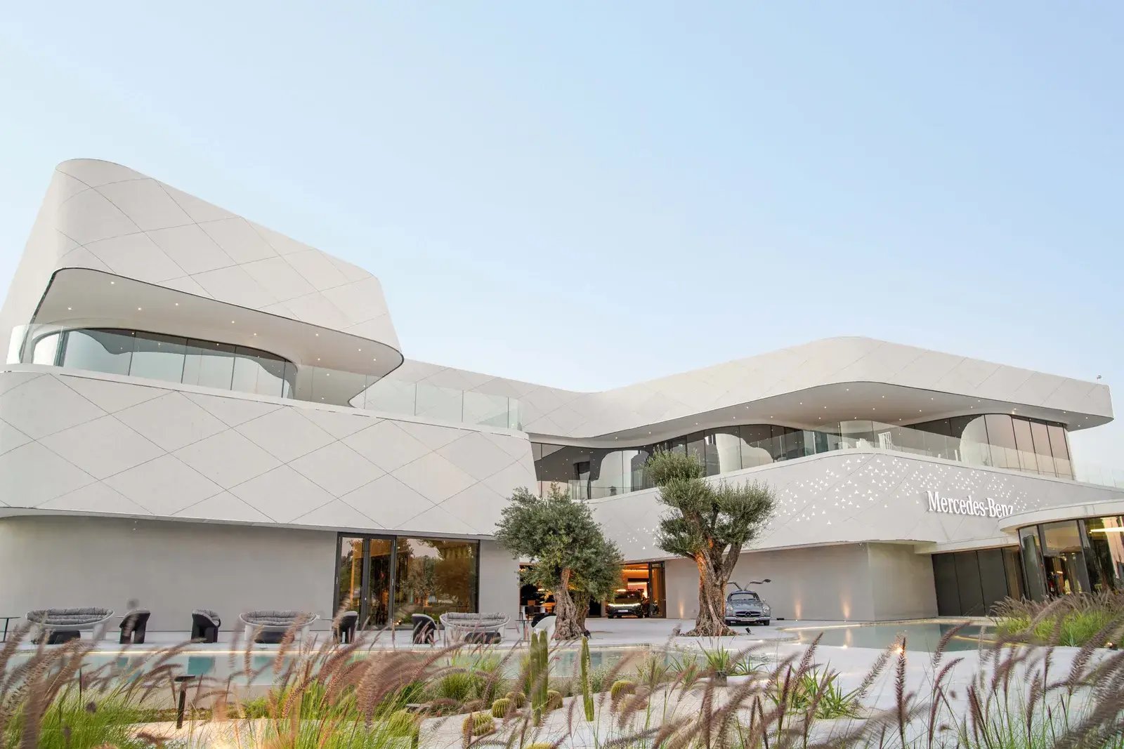 The new Mercedes Benz centre in Dubai by Binchy and Binch