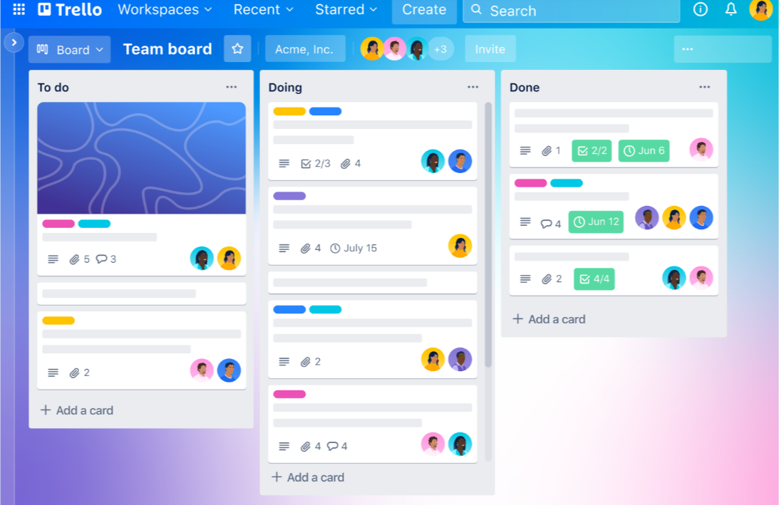 Trello platform