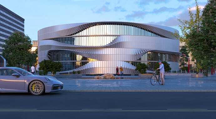 VRay use in commercial building