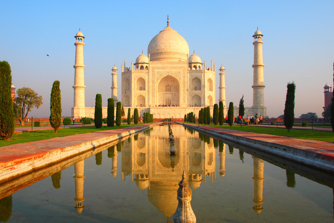 Water feature at the Taj Mahal