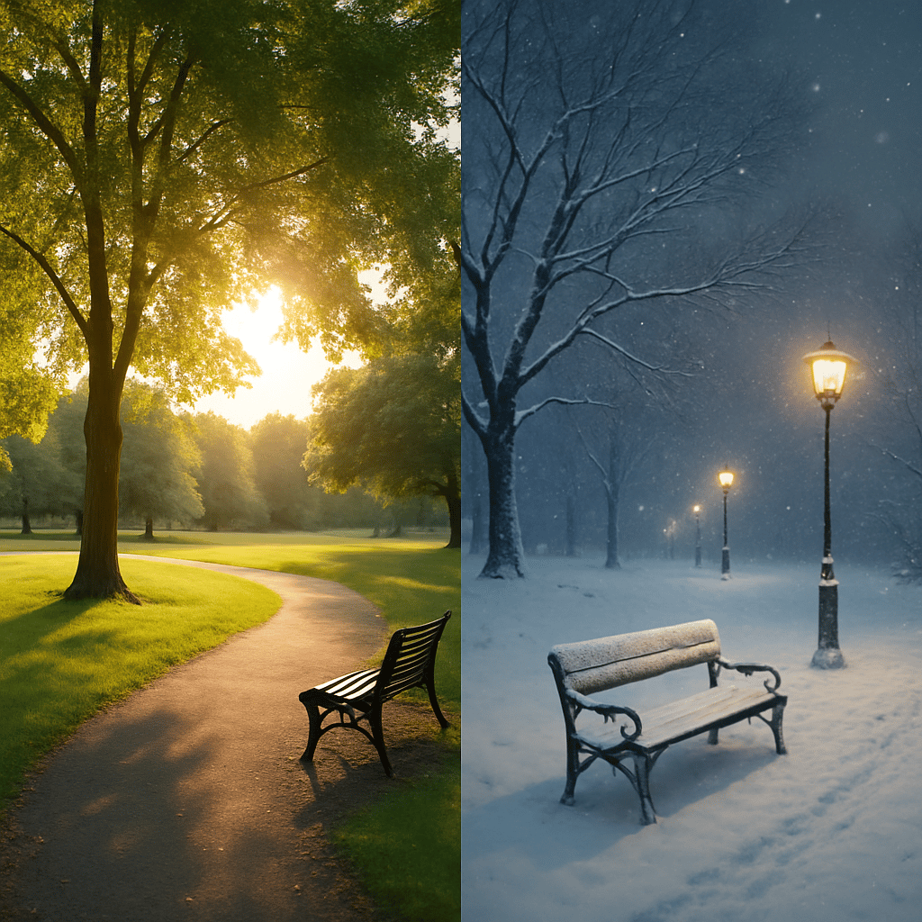 change of season with rendering