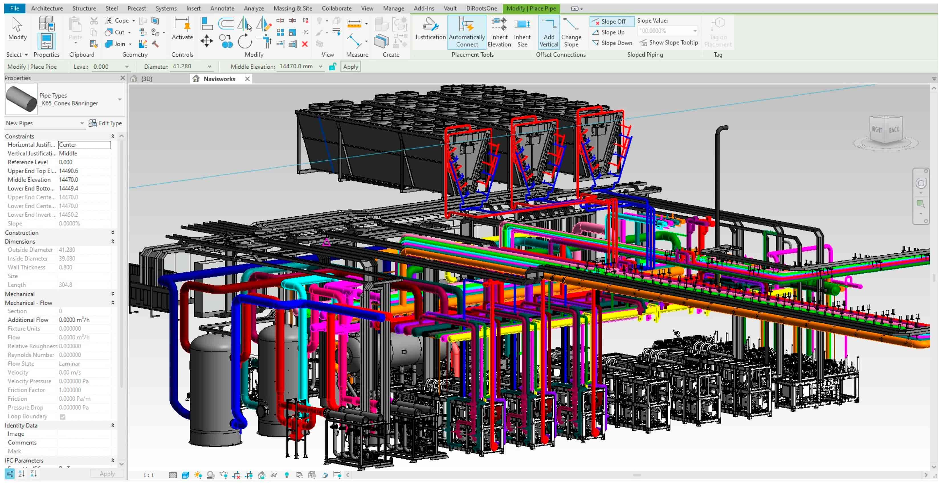 hvac system on bim software